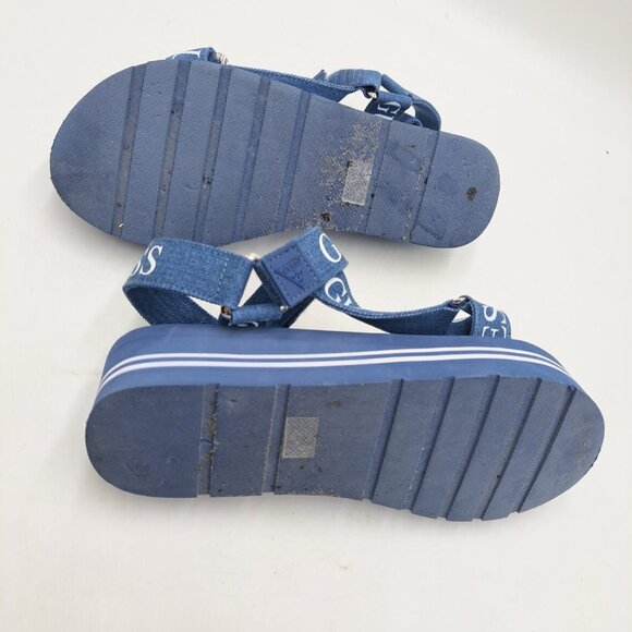 Used Guess Avin Platform Sandal Sz 8 - Picture 4 of 4